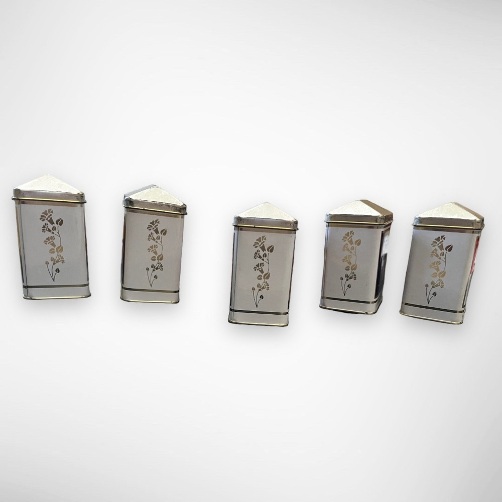 BRISTOL WARE Vintage 90's Set of 5 Spice Tins | EUC - Picture 6 of 8